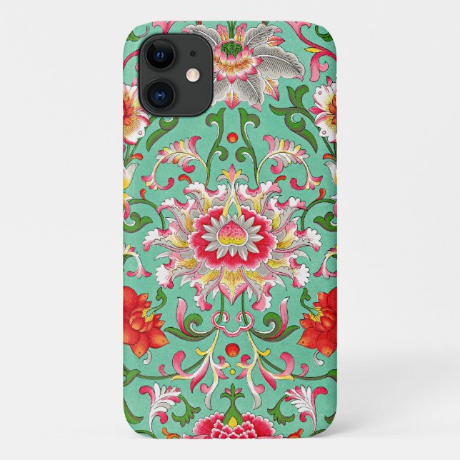 Colourful Floral Pattern Case-Mate iPhone Case (Back)