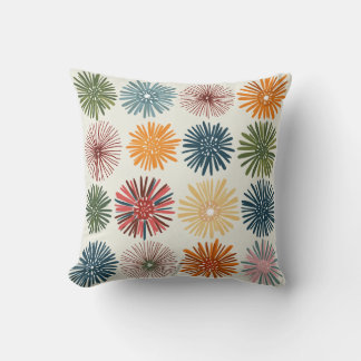 colourful floral pattern cushion