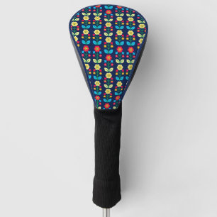 Colourful Floral Pattern Golf Head Cover