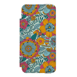 Colourful floral pattern incipio watson™ iPhone 5 wallet case