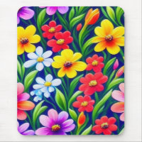Colourful floral pattern