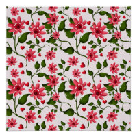 Colourful Floral Pattern Seamless Bright Flower