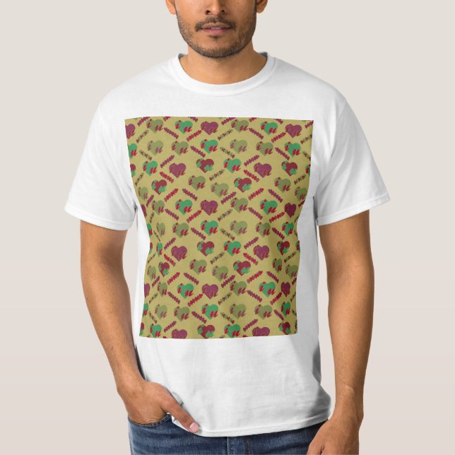 Colourful Floral Pattern T-Shirt (Front)