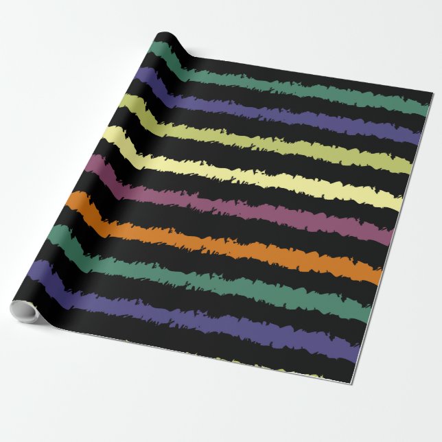 Colourful Floral Pattern Wrapping Paper (Unrolled)