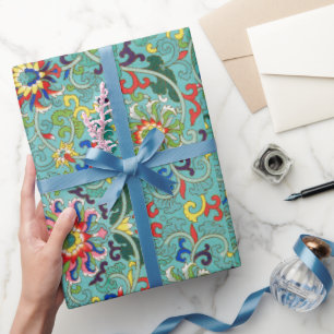 Colourful floral pattern  Wrapping Paper