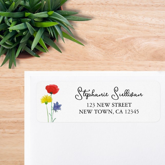 Colourful Floral Return Address (Creator Uploaded)