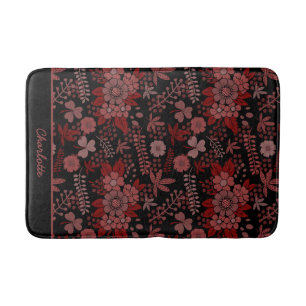 Colourful floral seamless pattern personalized nam bath mat