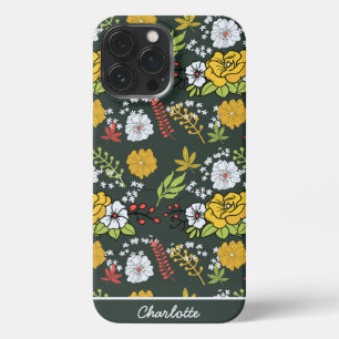 Colourful floral seamless pattern personalized nam iPhone 13 pro max case