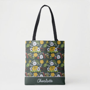 Colourful floral seamless pattern personalized nam tote bag