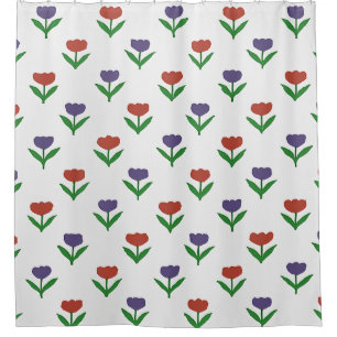 Colourful Floral Shower Curtain
