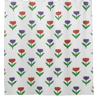 Colourful Floral Shower Curtain