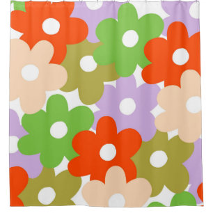 Colourful Floral Simple Tropical Flower Pattern