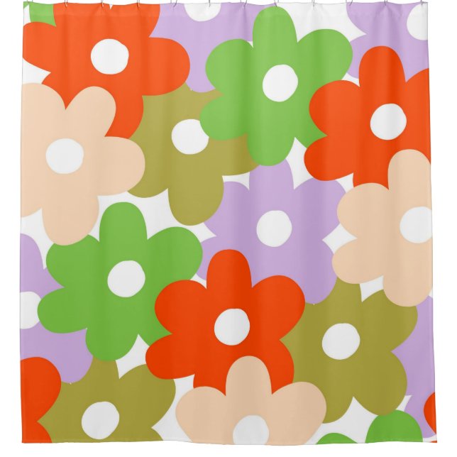 Colourful Floral Simple Tropical Flower Pattern  (Front)