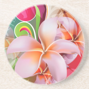 Colourful Floral Splash Coaster