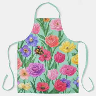 Colourful Floral/Spring Rose Apron