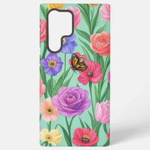 Colourful Floral/Spring Rose Samsung Galaxy Case