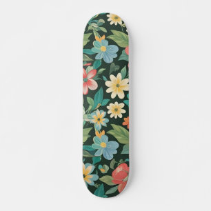 Colourful Floral/Spring Skateboard