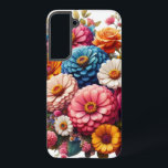 Colourful Floral/Spring Zinnia/Rose Samsung Galaxy Case<br><div class="desc">colourful</div>