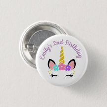 Colourful Floral Unicorn Birthday