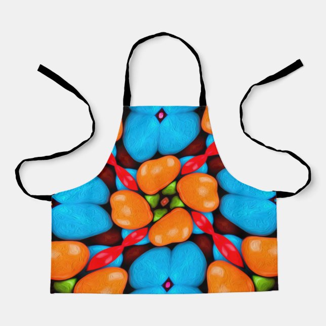 Colourful Floral Variation Pattern Apron (Front)