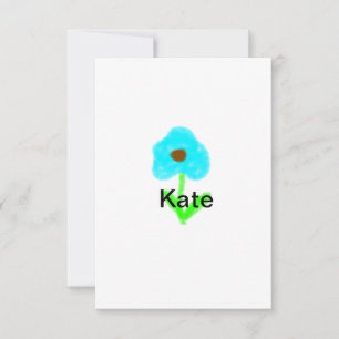 Colourful floral watercolor add name text invitation