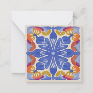 Colourful Floral Watercolor Card