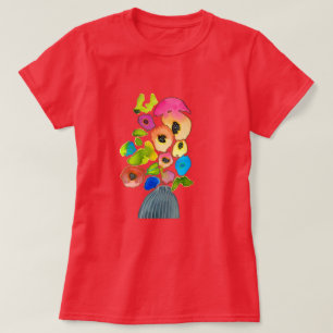 Colourful floral watercolor flowers T-Shirt