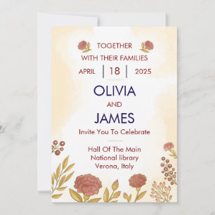 Colourful & Floral Wedding Invitations 