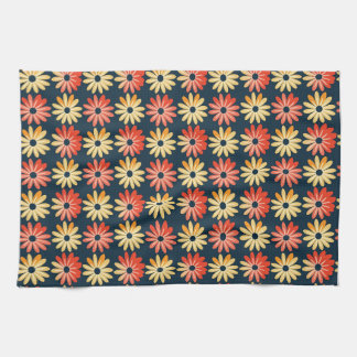 Colourful Floral With Red, Orange Flower Kitchen Towel
