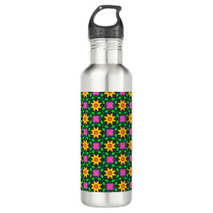 Colourful Floral Yellow Flowers Pattern 710 Ml Water Bottle