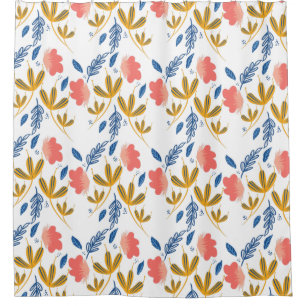 Colourful Florals Greenery Garden Pattern