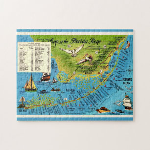 Colourful Florida Keys 11x14 Jigsaw Puzzle