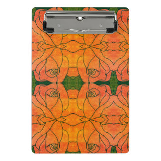 Colourful flower and veggies art mini clipboard