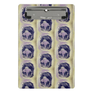 Colourful flower and veggies art  mini clipboard