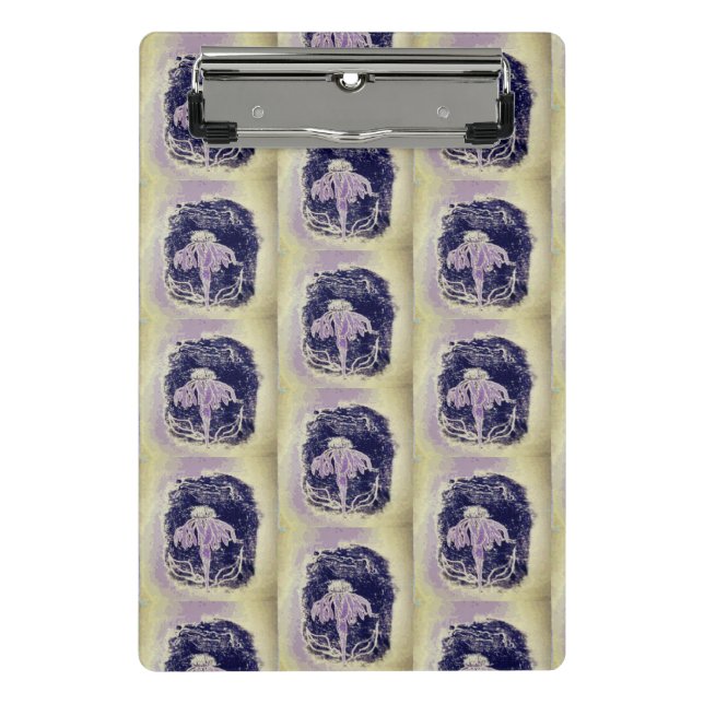 Colourful flower and veggies art  mini clipboard (Front)