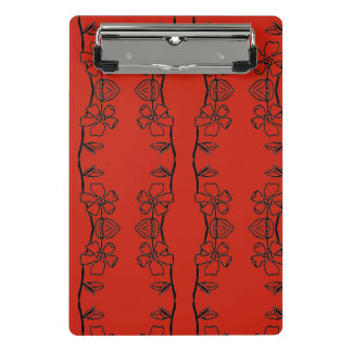 Colourful flower and veggies art mini clipboard
