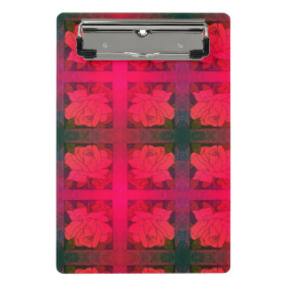 Colourful flower and veggies art mini clipboard