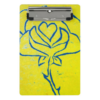 Colourful flower and veggies art mini clipboard