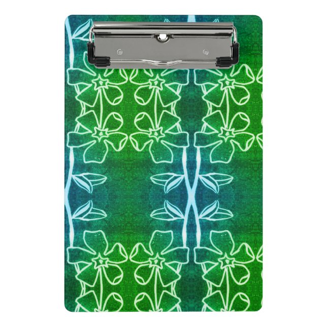 Colourful flower and veggies art  mini clipboard (Front)