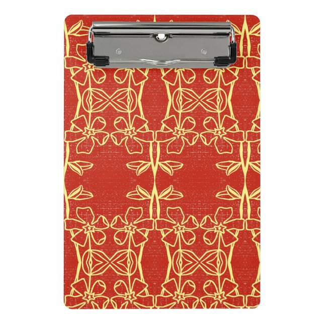 Colourful flower and veggies art  mini clipboard (Front)