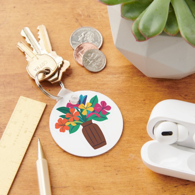 Colourful Flower Arrangement Keychain (Desk)