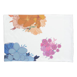 Colourful Flower Blanket Pillowcase