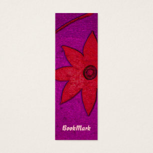 colourful flower bookmark