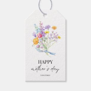 Colourful Flower Bouquet Mother’s Day Customizable Gift Tags