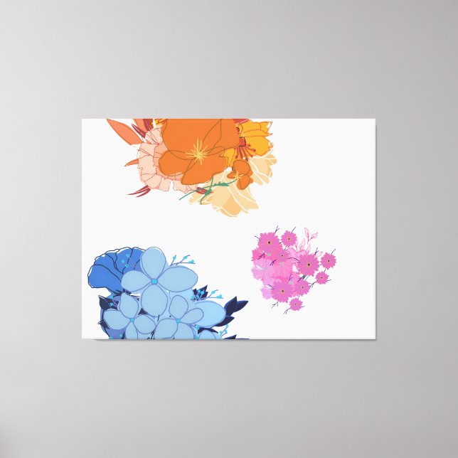 Colourful Flower  Canvas Print (Front)