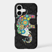 Colourful Flower Elephant & Birds