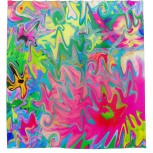 Colourful Flower Garden Abstract Collage