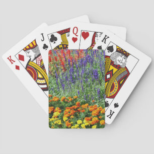 Colourful Flower Garden In Summer  Playing Cards
