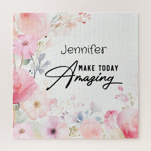 Colourful Flower Inspirational Puzzle (Vertical)