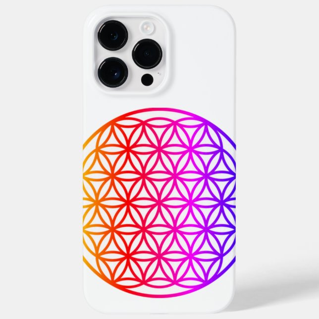 Colourful Flower of Life, scared geometry  Case-Mate iPhone Case (Back)